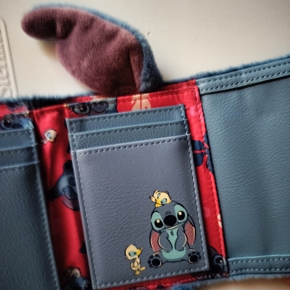 Loungefly Fuzzy Stitch Backpack & Wallet - Box Lunch Exclusive - Picture 10 of 14